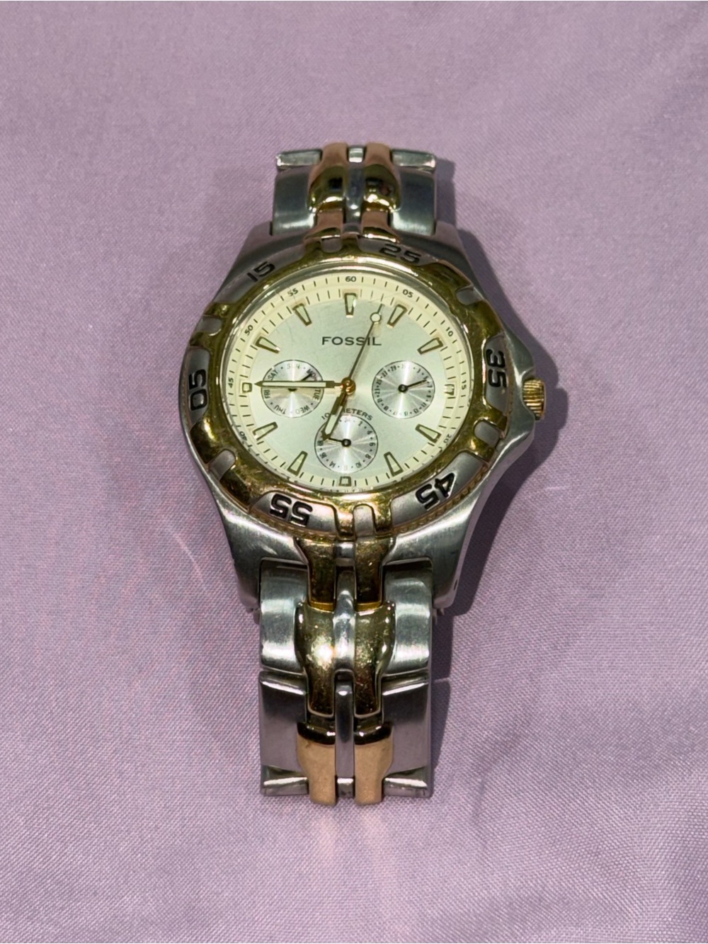 Fossil Blue BQ-9183 Two-Tone Stainless Steel Watch
